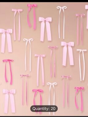 Assorted Light & Hot Pink bow party supplies